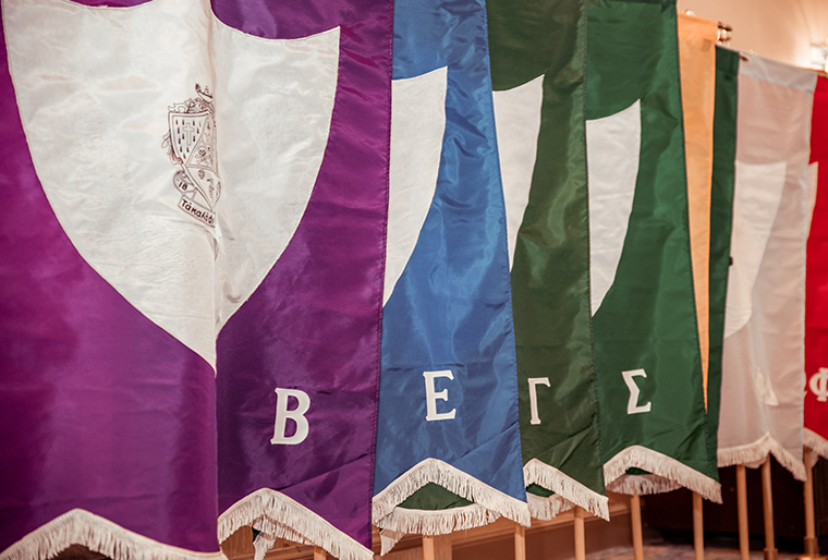 Banner of chapter flags